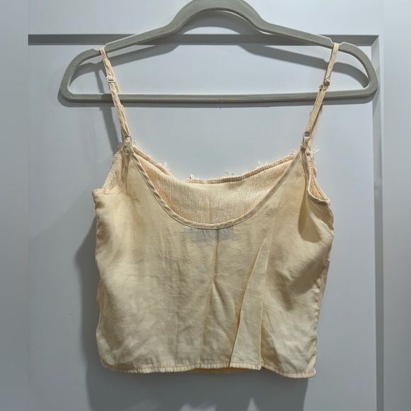 PRICE DROP⬇️ Isabelle’s Cabinet | Cream Cropped Tank | Size S - Picture 3 of 5